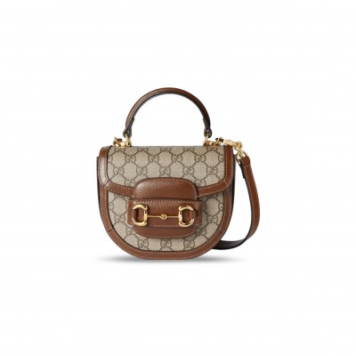 GUCCI HORSEBIT 1955 MINI TOP HANDLE BAG 781387 (18*15*6.5cm)